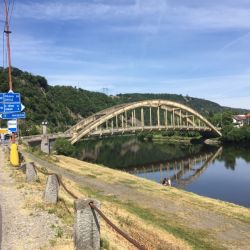 Bei Štechovice wieder die Moldau erreicht