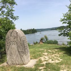 Zusammenfluss von Naab und Donau