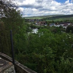Blick hinunter zur Naab