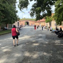 Außer uns waren auch sehr viele junge Leute zu Besuch