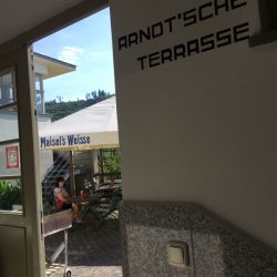 Die Arndt´sche Terrasse hatten wir für uns ganz alleine