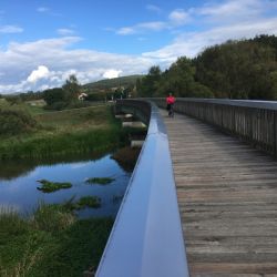 Radbrücke über die Schwarzach