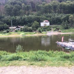 Die Fähre beim Restaurant Dolni Grund