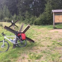 Schon vor der Moldauquelle lag der Sperrzaun