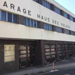 Sogar Garagen waren vorgesehen