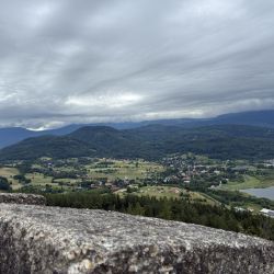 Blick in´s Riesengebirge, leider in Wolken
