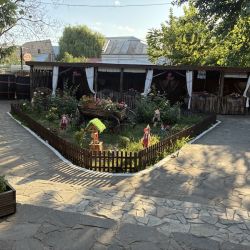 Im Garten des Restaurants