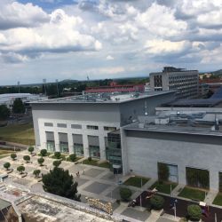 Blick vom 11. Stock unseres Hotels