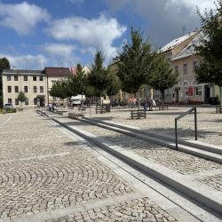 Hauptplatz in Nove Mesto pod Smrkem