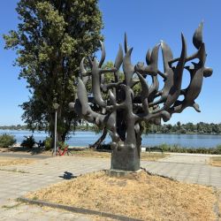 Das Holocaust Denkmal am Donauufer