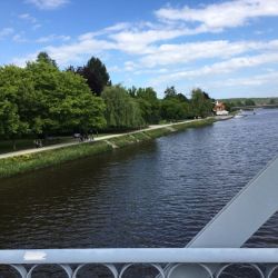 Die Promenade an der Moldau