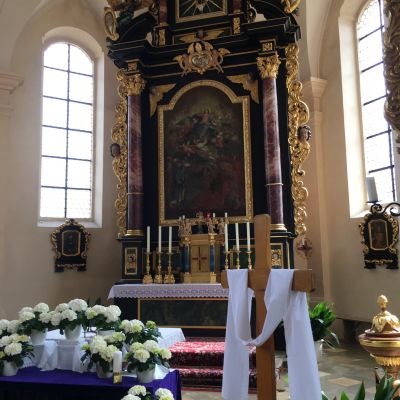 Wallfahrtskirche Heldmannsberg, Happurger Stausee