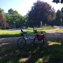 Pausenplatz im Schlosspark von Klašterec