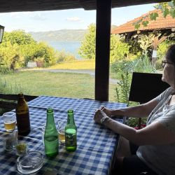 Panorama von unserem Sitzplatz aus