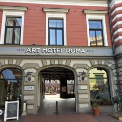 Das Art Hotel Roma mit sehr schönem Innenhof