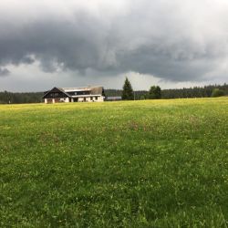 Über meiner Unterkunft braut sich was zusammen