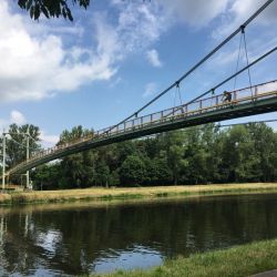Brücke über die Elbe bei Lazne Touzen