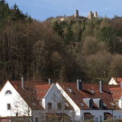 Burg Hohenburg im Rückblick